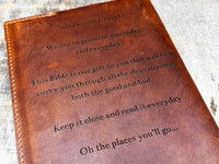 Custom Premium Leather Bible Cover - Memories Made Custom