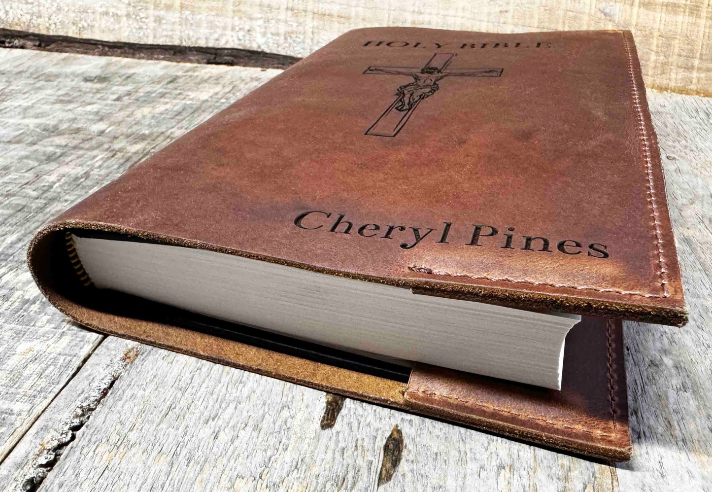 Custom Premium Leather Bible Cover