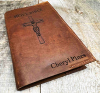 Custom Premium Leather Bible Cover - Memories Made Custom