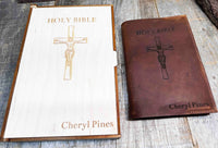 Custom Premium Leather Bible Cover - Memories Made Custom