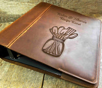 Binder Premium Leather Engraved Memories Made Custom