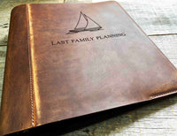 Binder Premium Leather Engraved Memories Made Custom