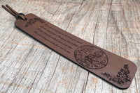 Bookmark Premium Leather Engraved Memories Made Custom