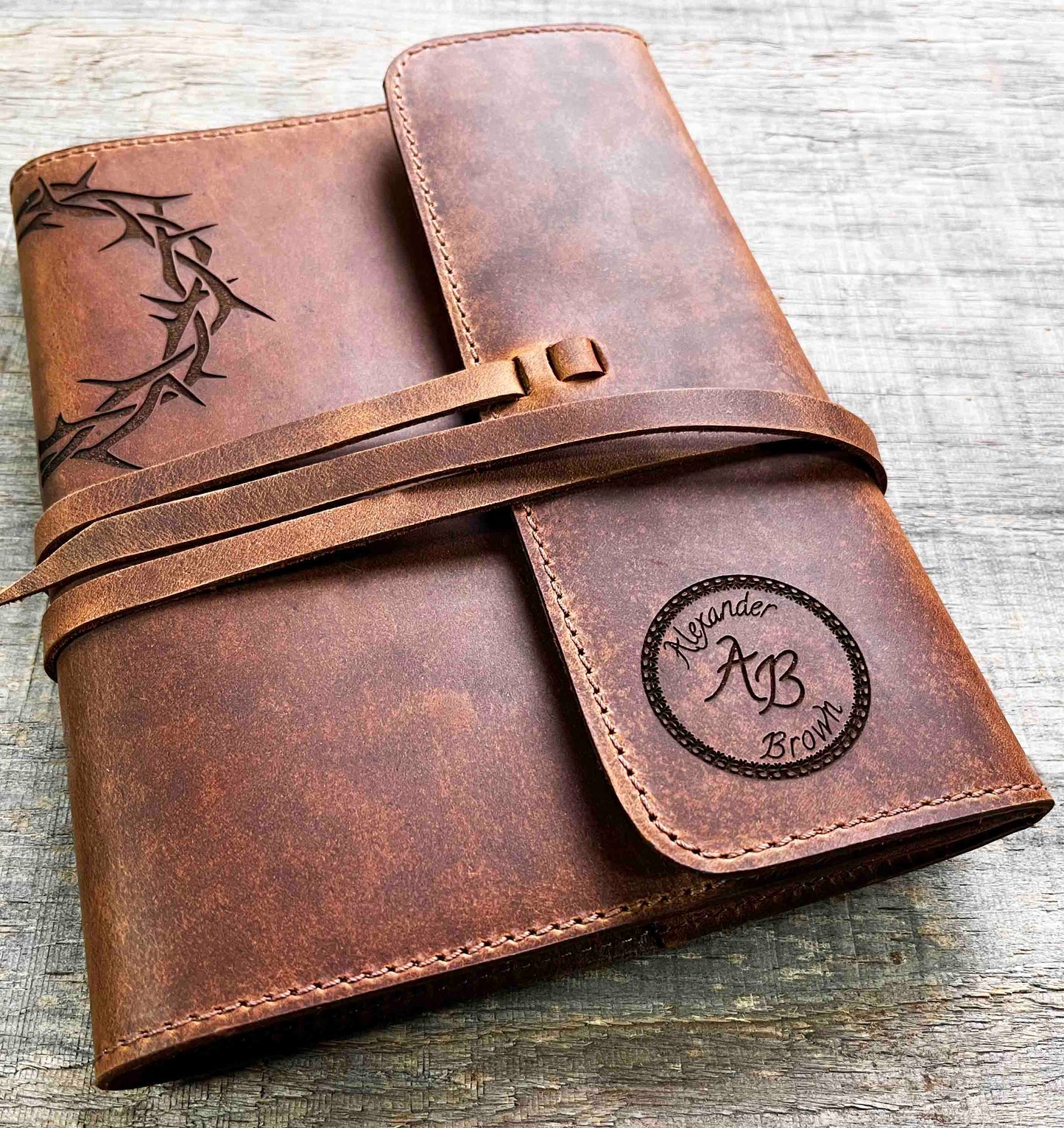 Refillable Journal / Premium Leather / Custom Engraved Memories Made Custom