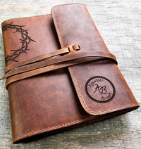 Refillable Journal / Premium Leather / Custom Engraved Memories Made Custom