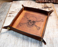 Leather Valet Catch All Tray & Desk Organizer Memories Made Custom