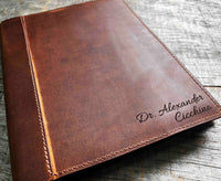 Leather Engraved Notebook Cover Memories Made Custom