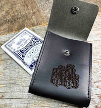 Custom Engraved Leather Playing Card Case Memories Made Custom