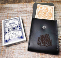 Custom Engraved Leather Playing Card Case Memories Made Custom
