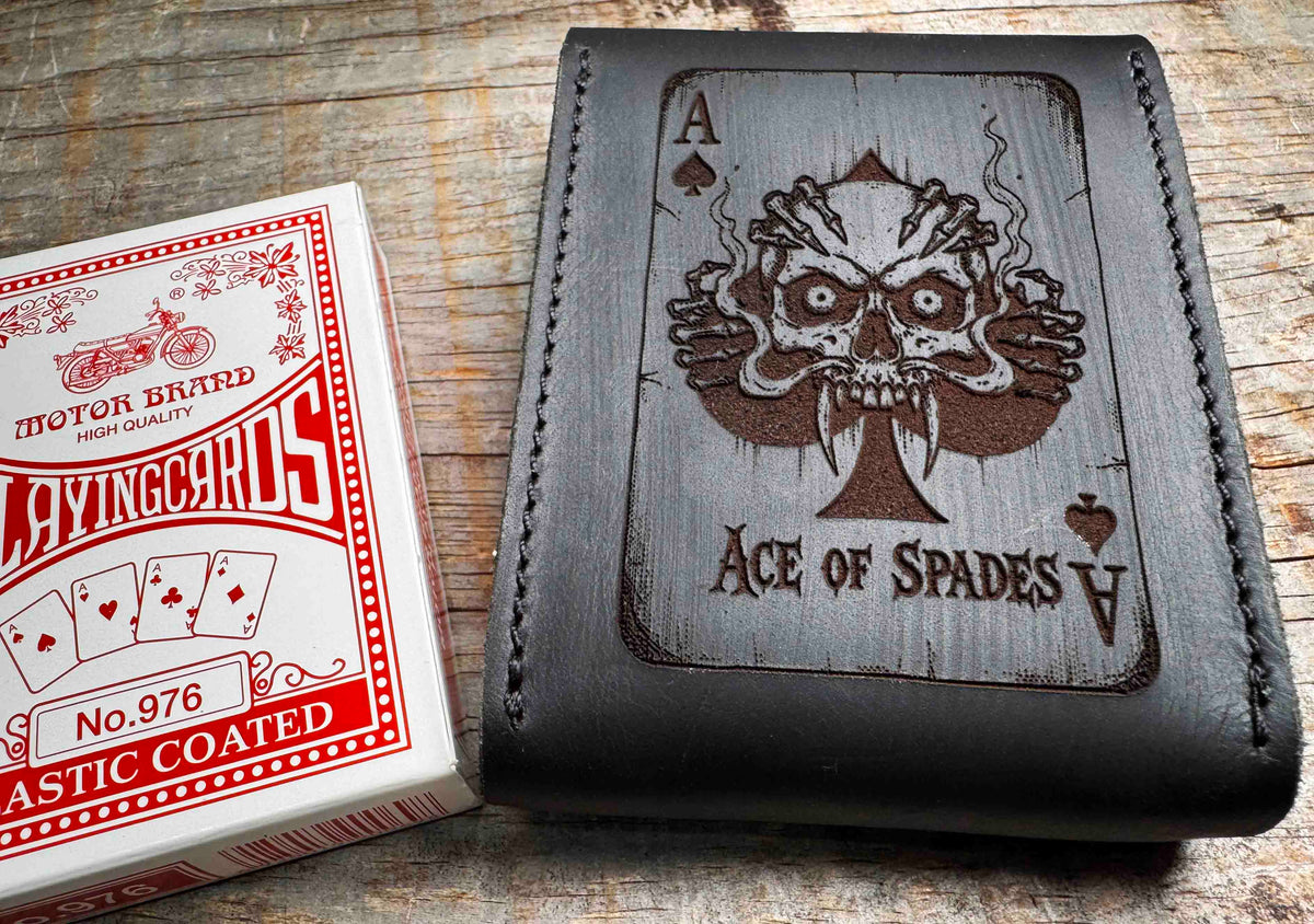 Custom Engraved Leather Playing Card Case Memories Made Custom