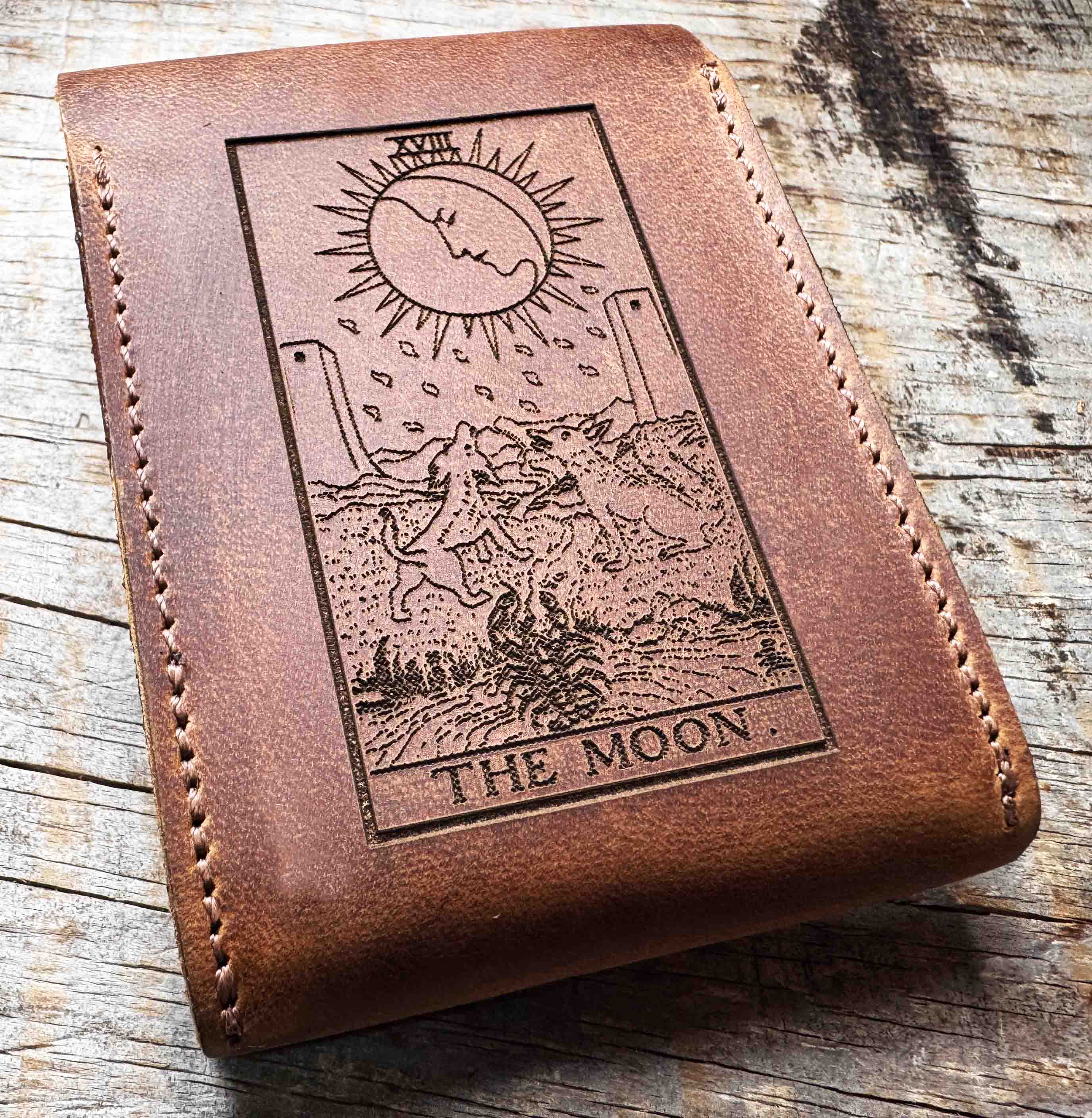 Custom Engraved Leather Playing Card Case - Memories Made Custom