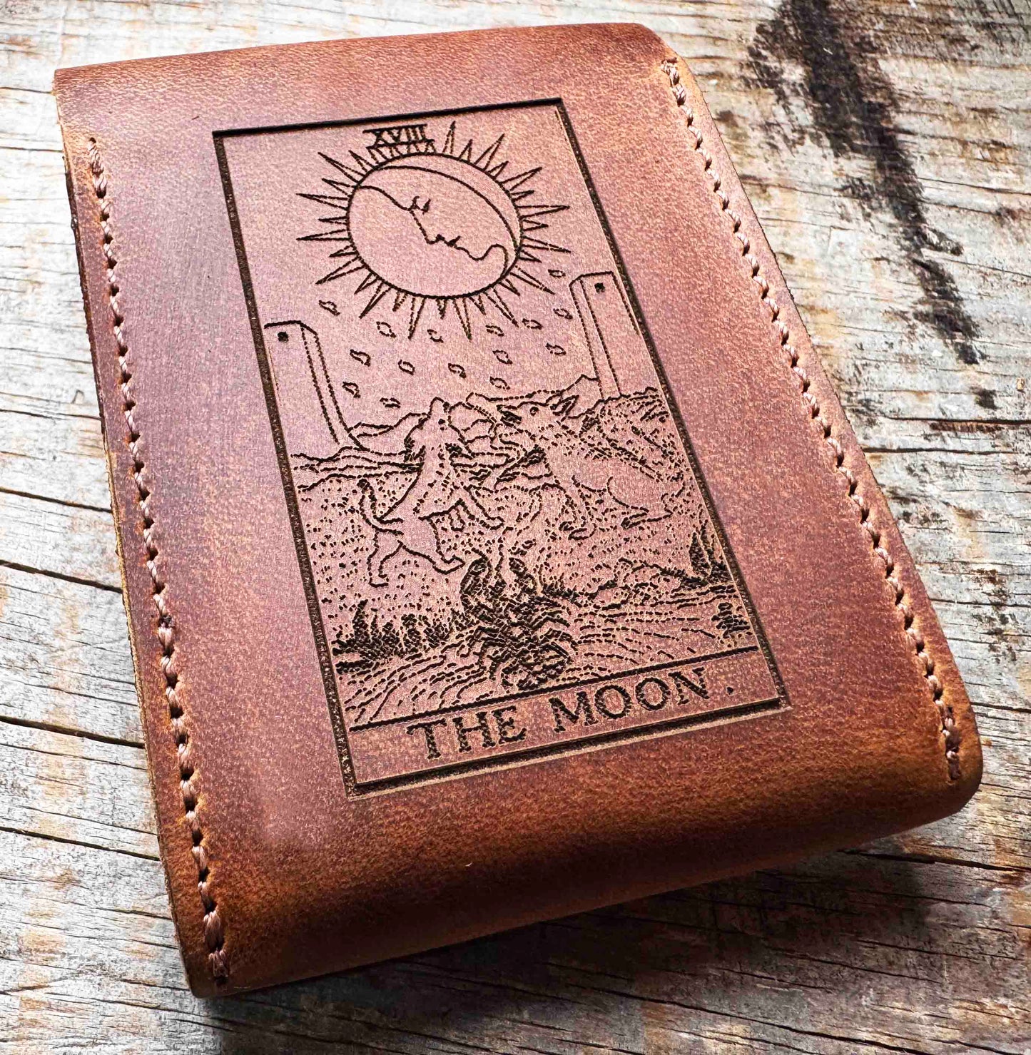 Custom Engraved Leather Playing Card Case - Memories Made Custom
