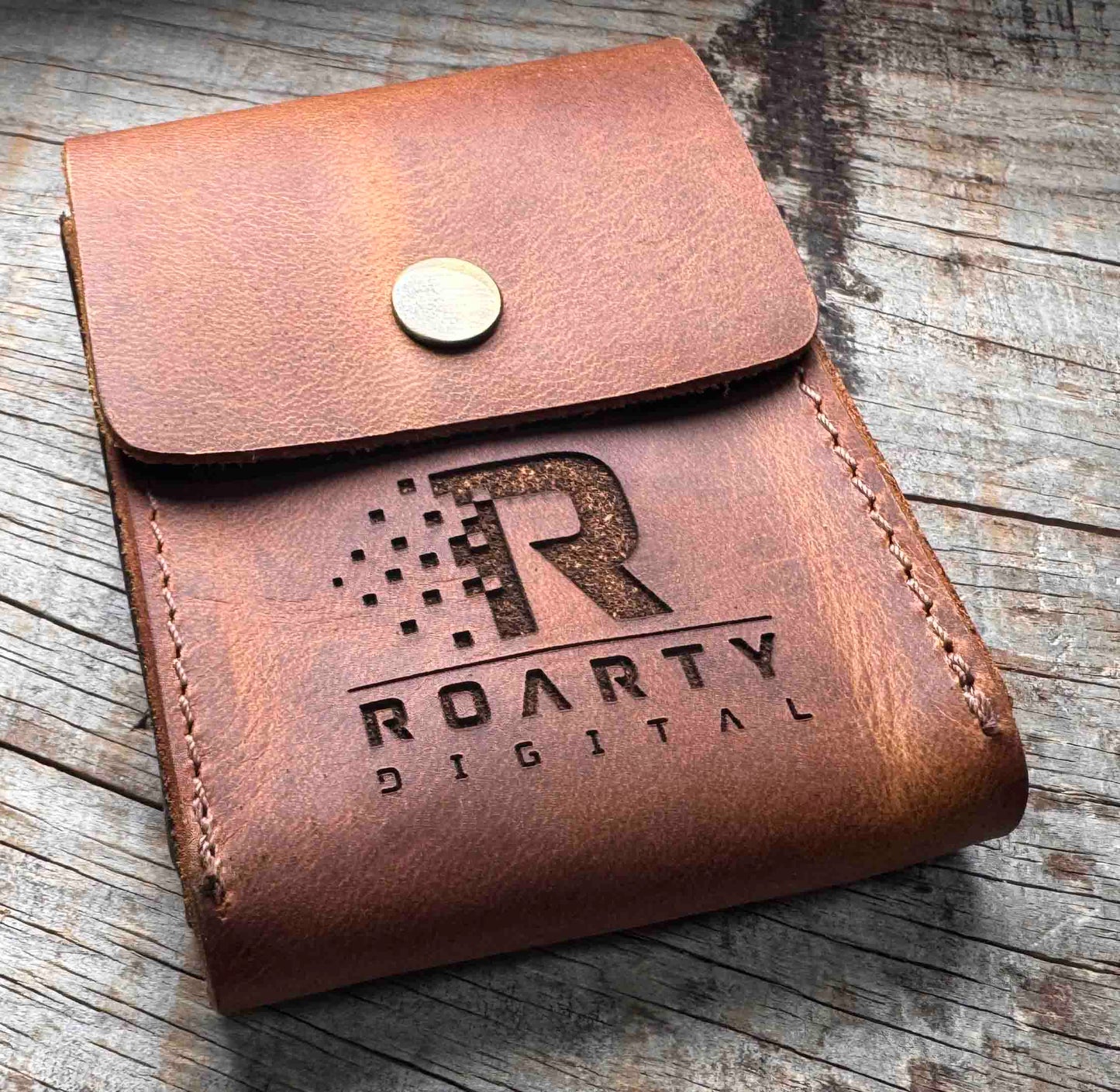 Custom Engraved Leather Playing Card Case