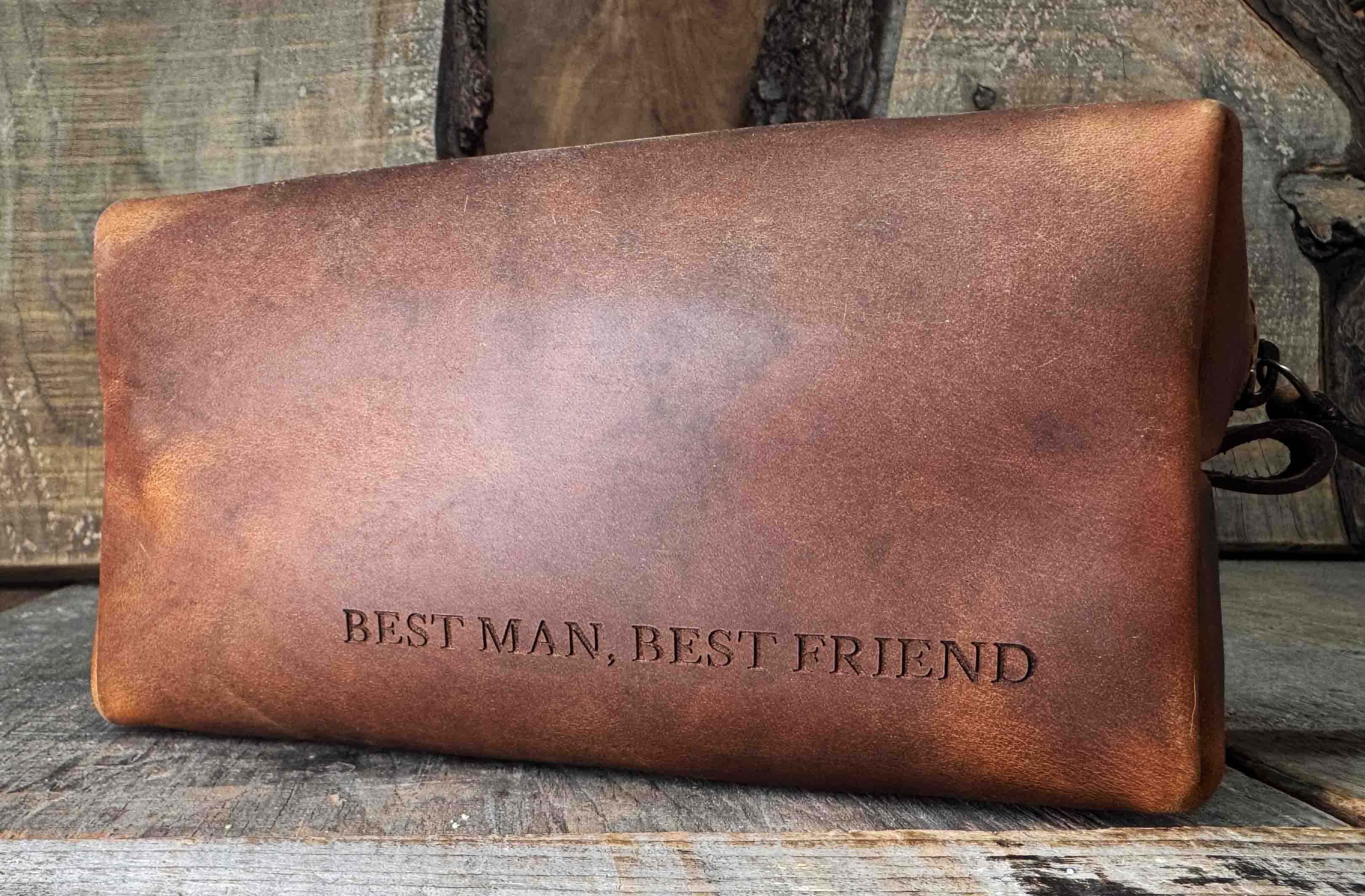 Dopp-kit / Travel carryall / Toiletry Bag for accessories - Premium Leather