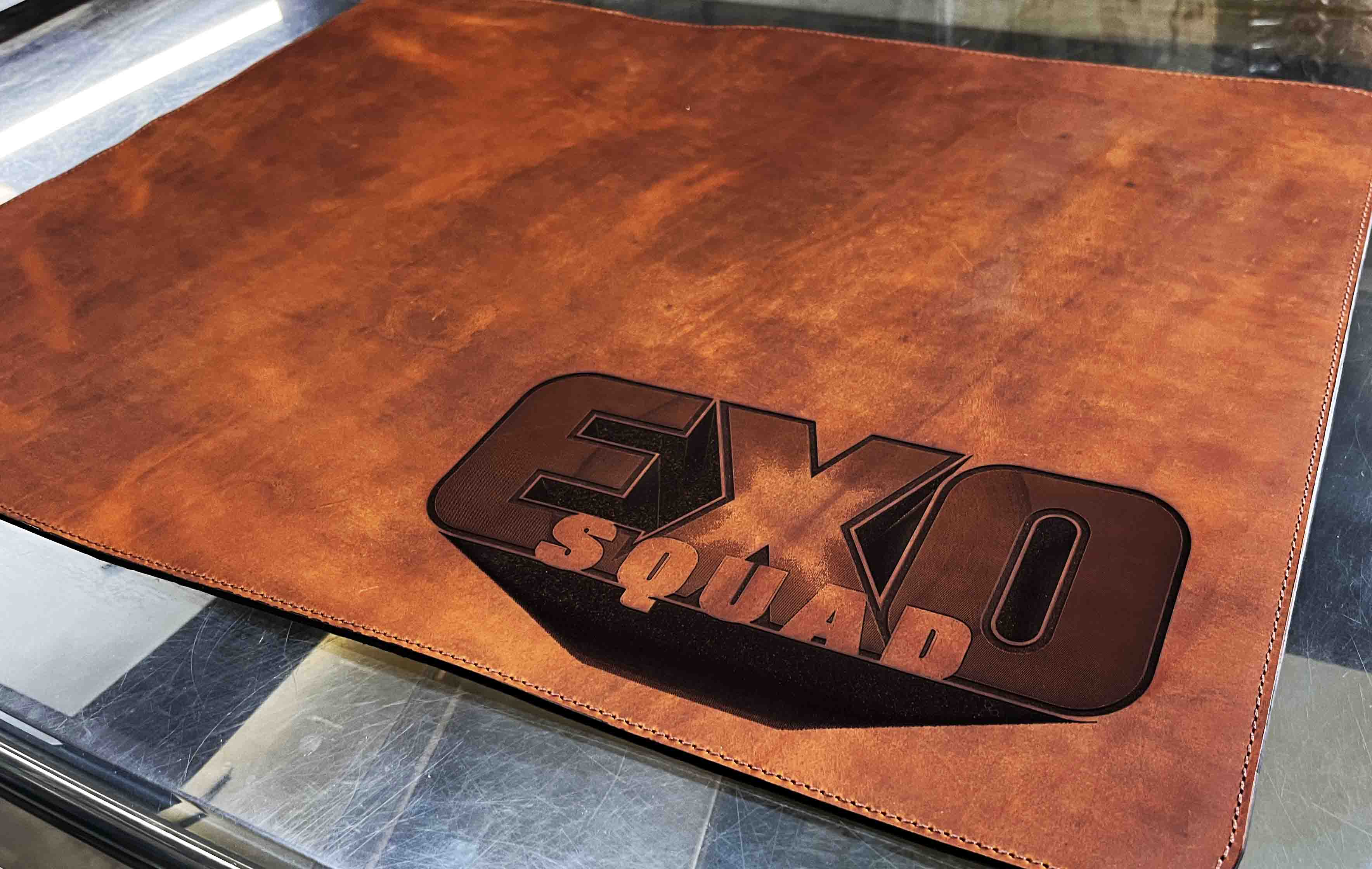 Premium Leather Engraved Desk Mat