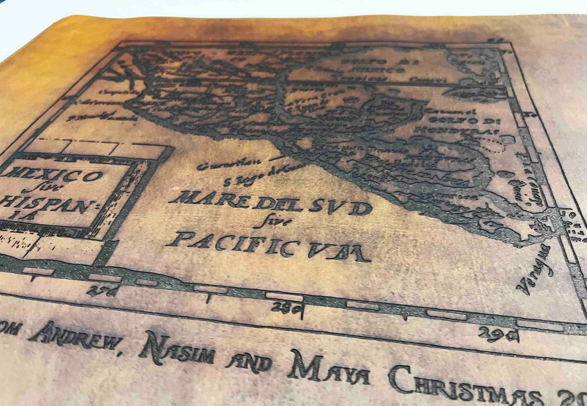 Premium Leather Engraved Desk Mat Memories Made Custom