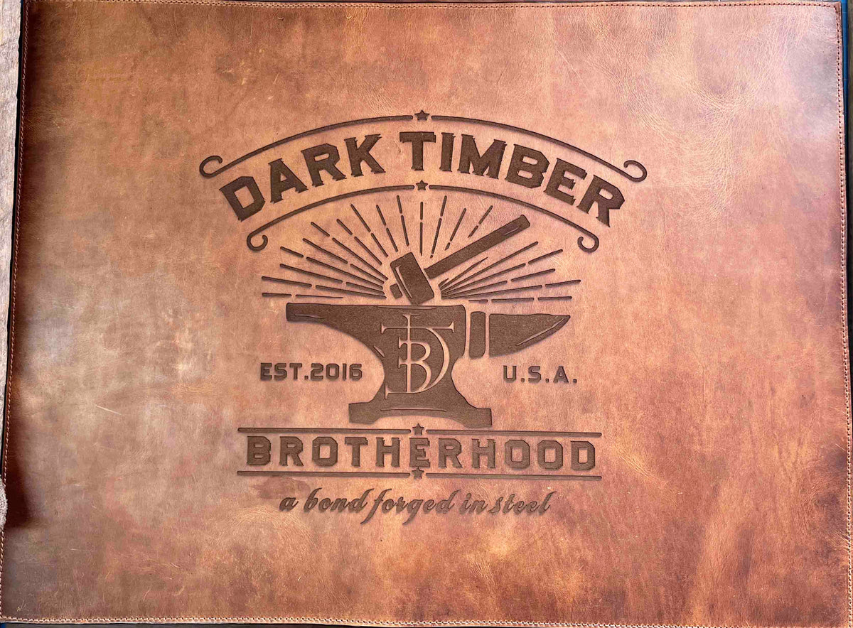 Premium Leather Engraved Desk Mat Memories Made Custom