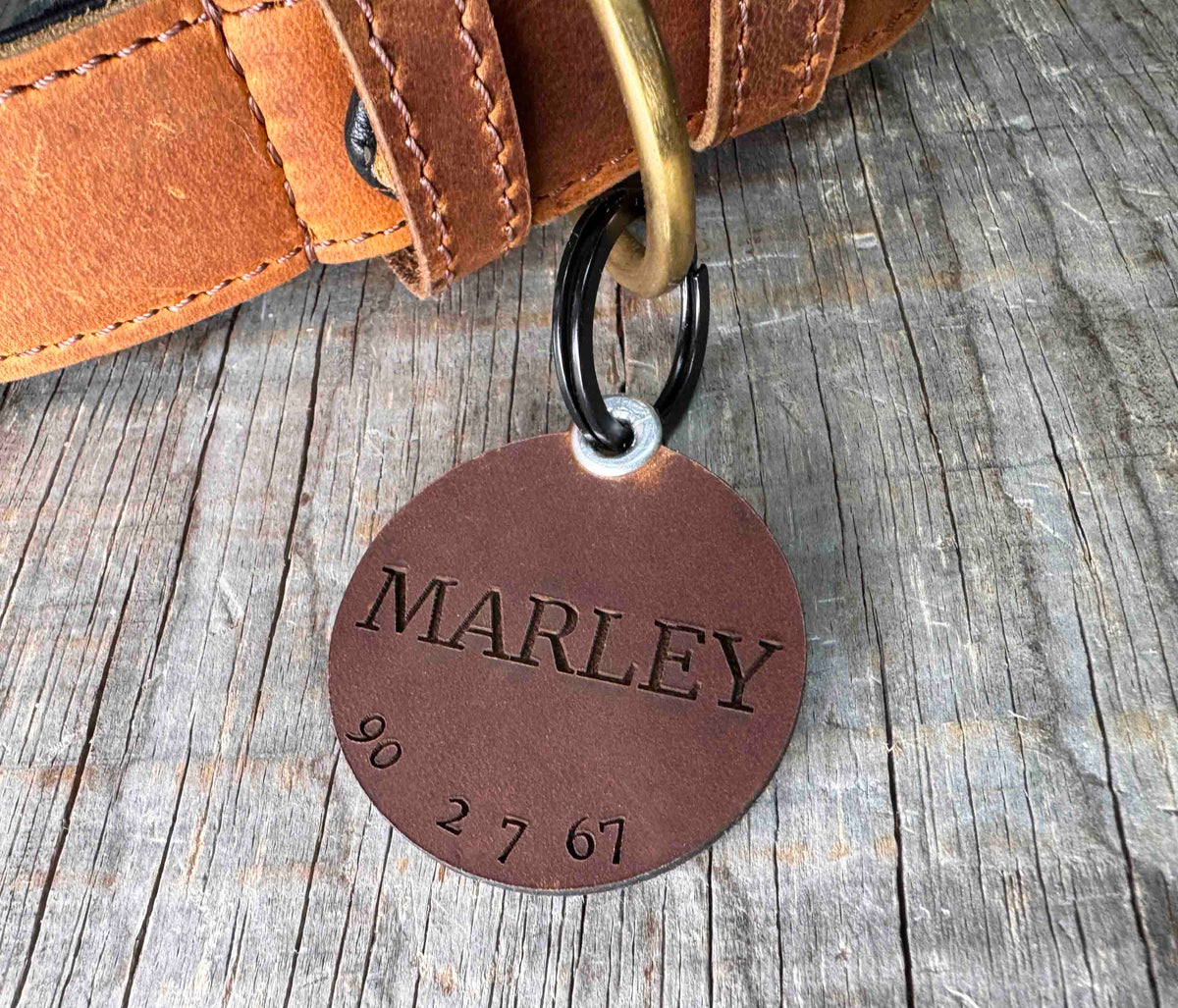 Quiet Dog Tags Premium Leather Memories Made Custom
