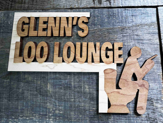 Door Frame Topper Signs - Loo Lounge