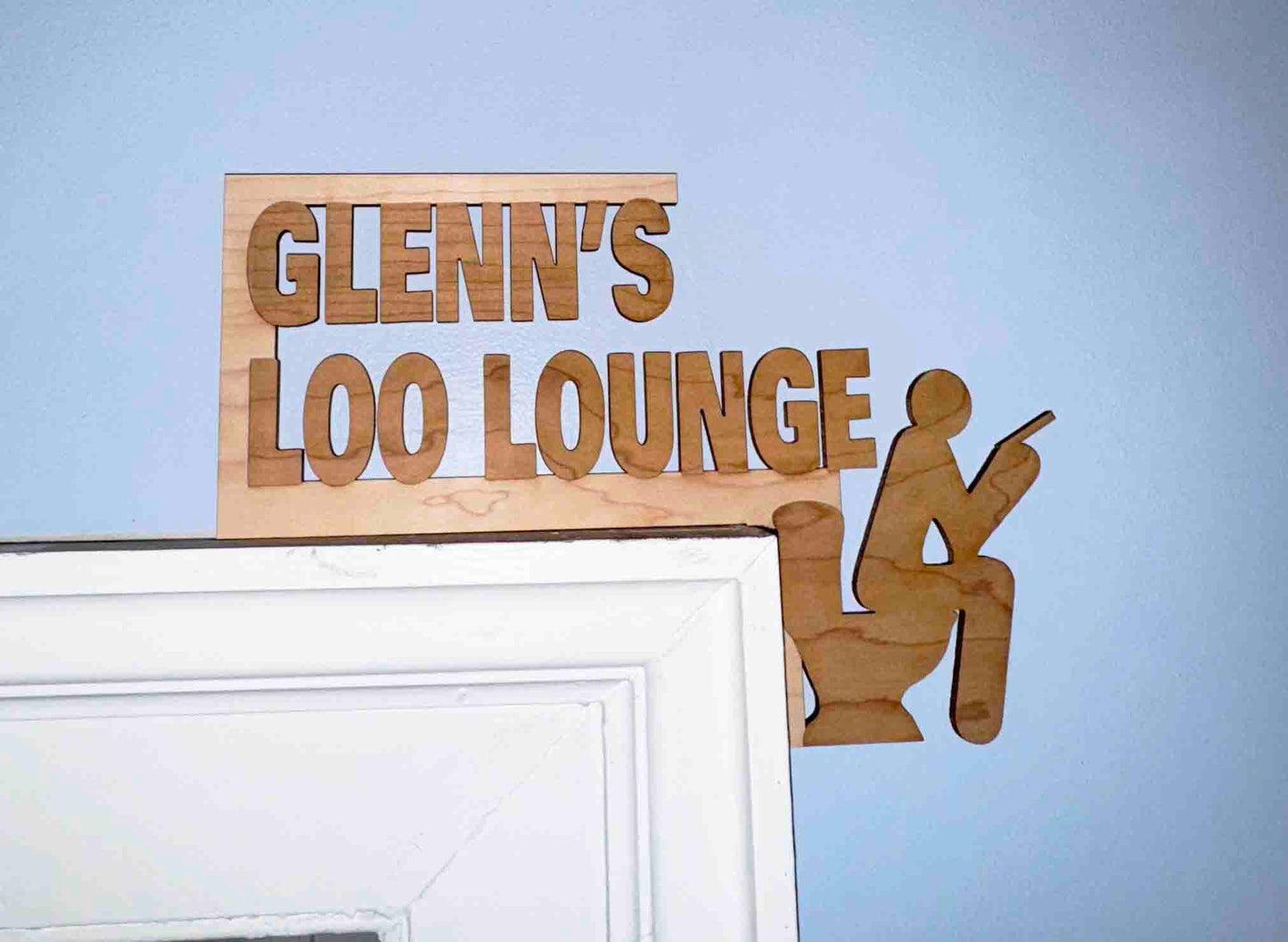 Door Frame Topper Signs - Loo Lounge