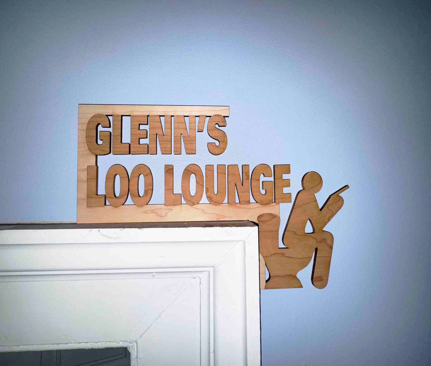 Door Frame Topper Signs - Loo Lounge