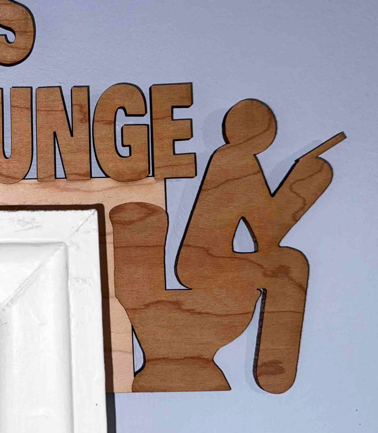 Door Frame Topper Signs - Loo Lounge