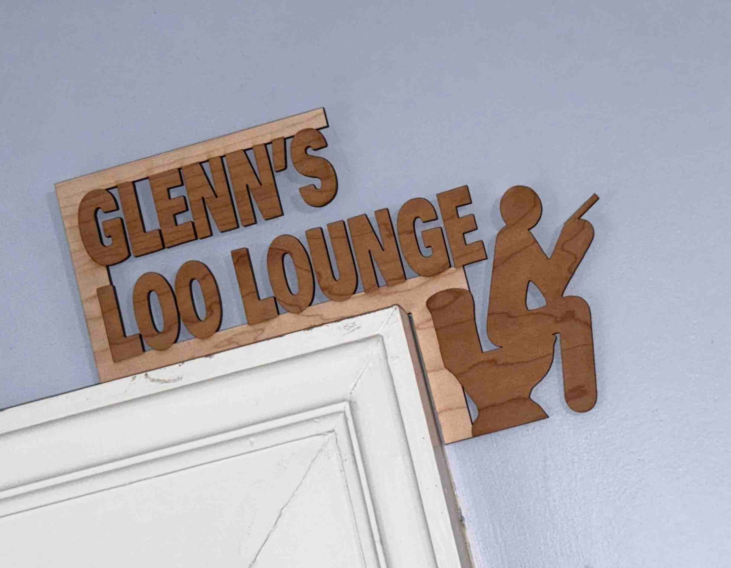 Door Frame Topper Signs - Loo Lounge