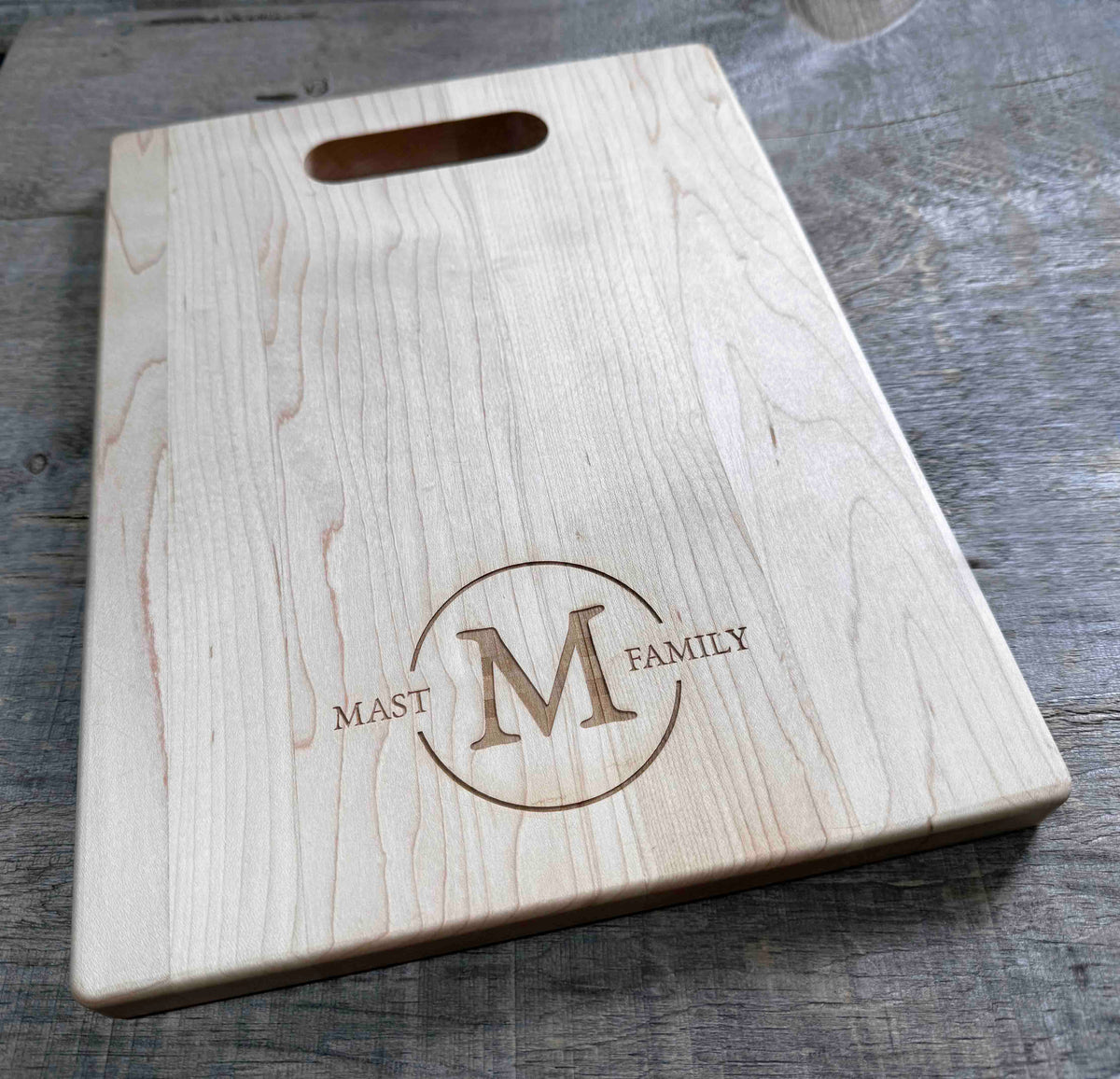 Maple Cutting Board Cutout Handle Memories Made Custom