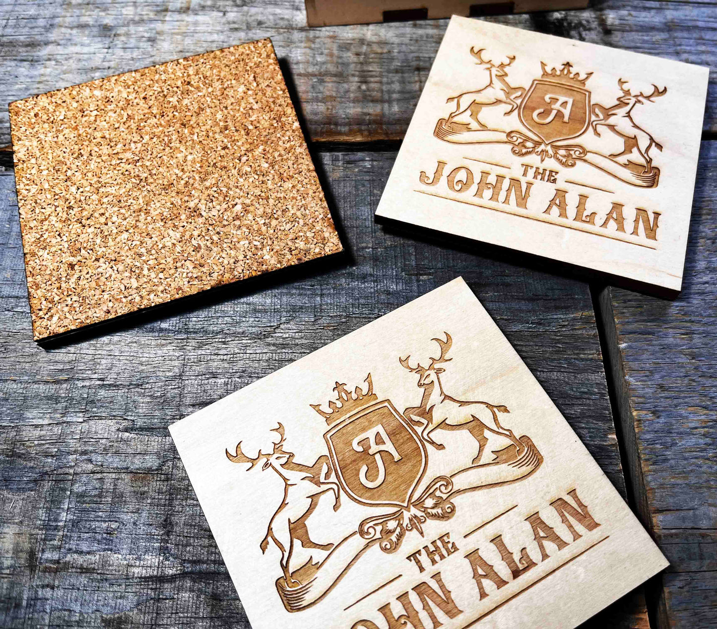 Custom Designed Wood Coaster