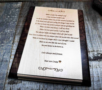 Maple and Walnut Custom Engraved Plaque Memories Made Custom