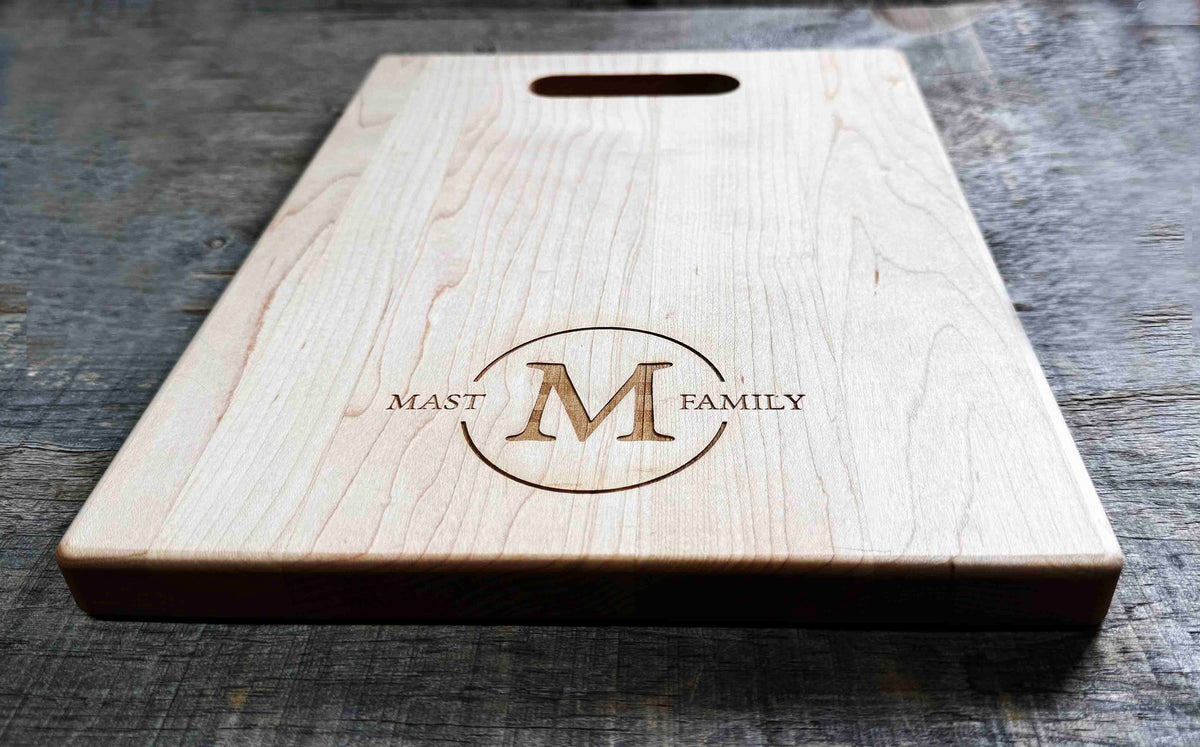 Maple Cutting Board Cutout Handle Memories Made Custom