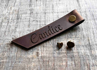 Leather Menu Guest Name Tags Memories Made Custom