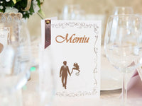 Leather Menu Guest Name Tags Memories Made Custom