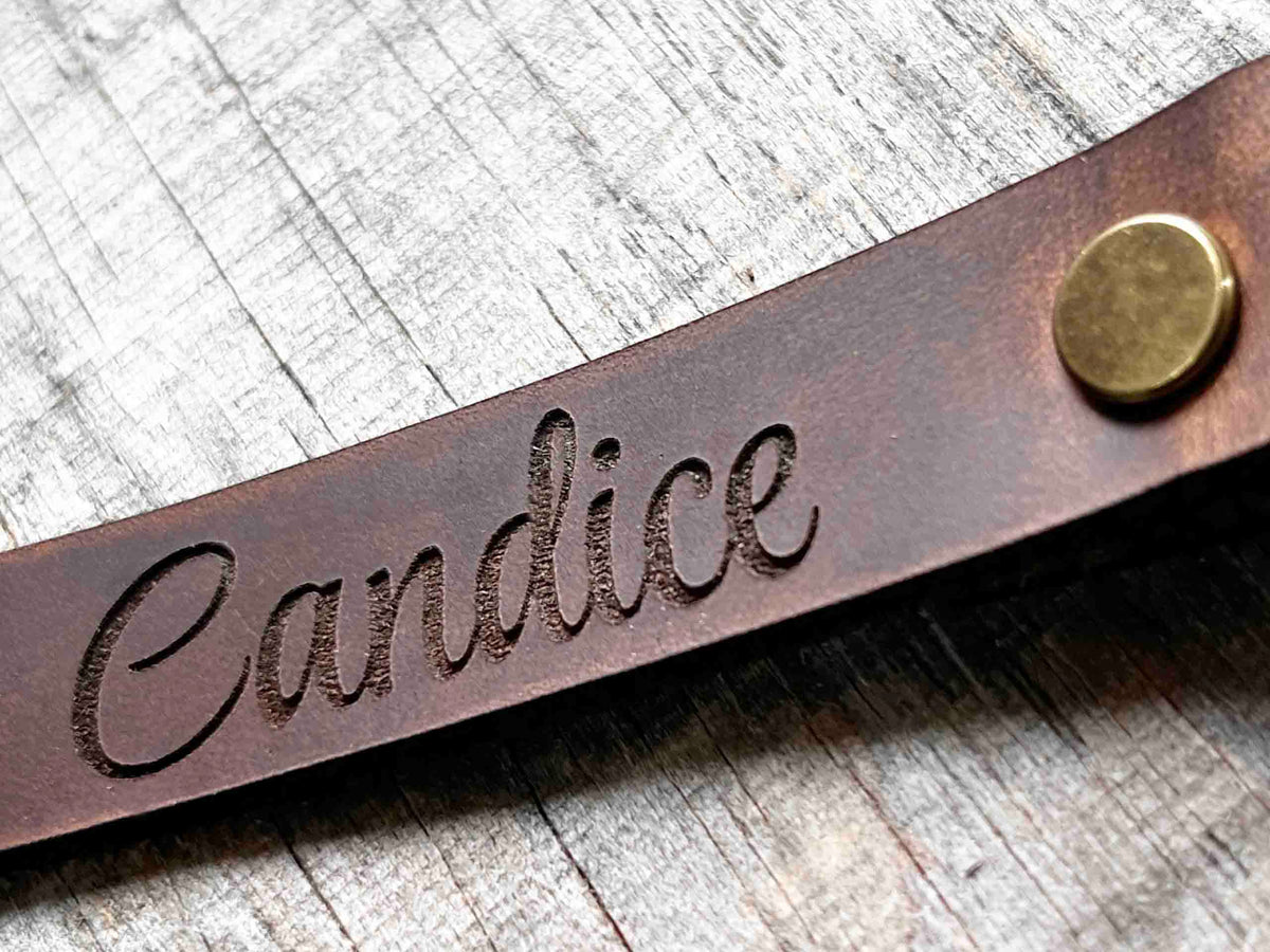 Leather Menu Guest Name Tags Memories Made Custom