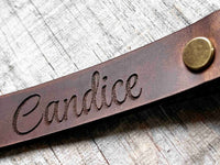 Leather Menu Guest Name Tags Memories Made Custom