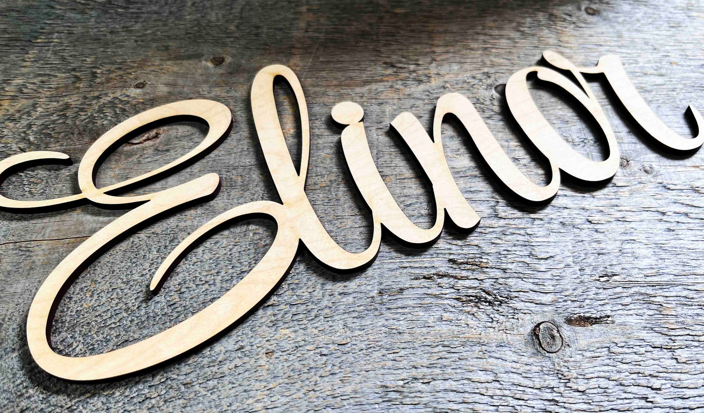 Wooden Name Sign