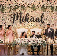 Custom Wood Name Sign: Personalized Wedding & Nursery Decor