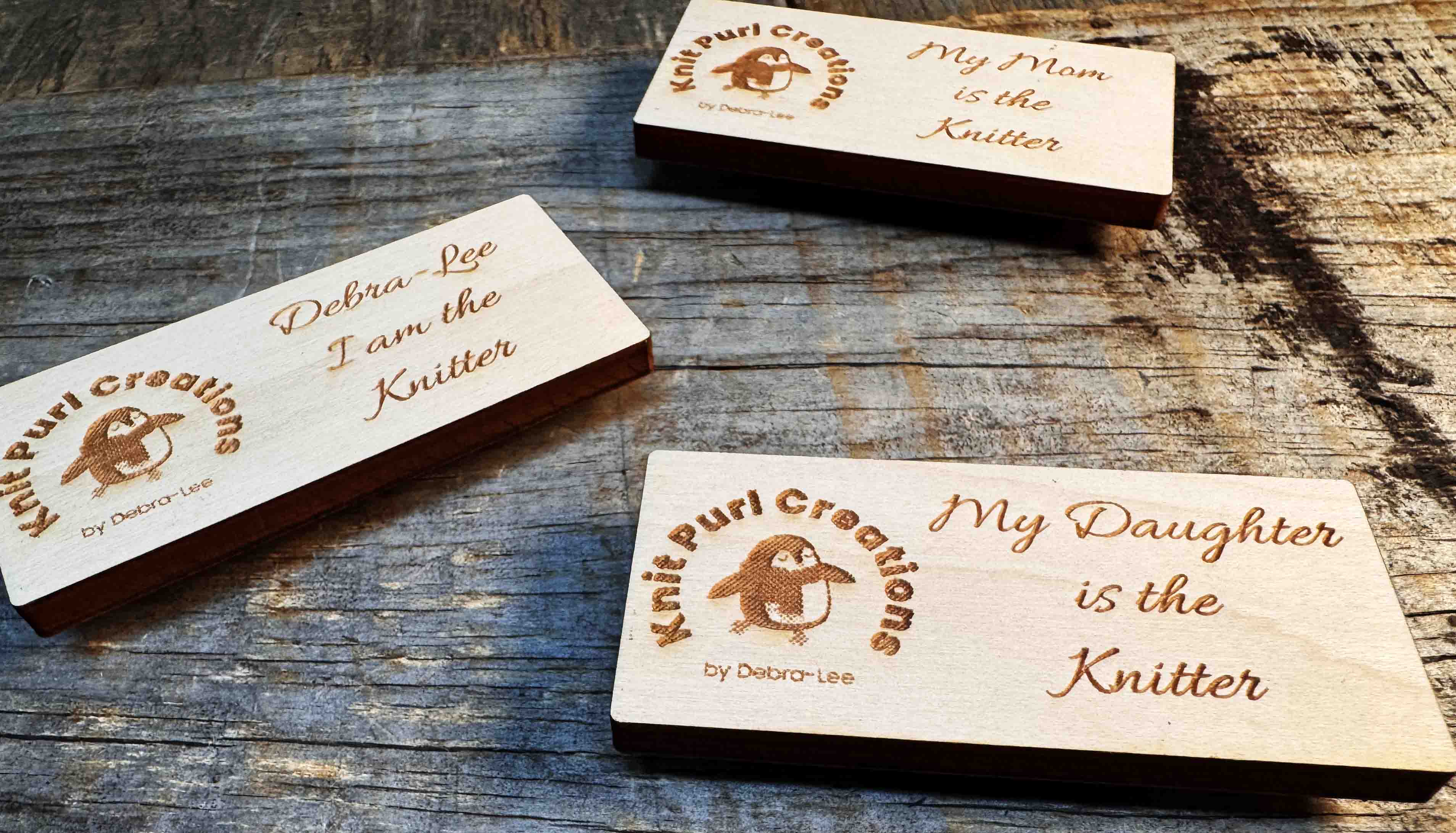 Wooden Magnetic Name Badge - Memories Made Custom