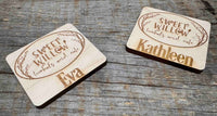 Wooden Magnetic Name Badge - Memories Made Custom
