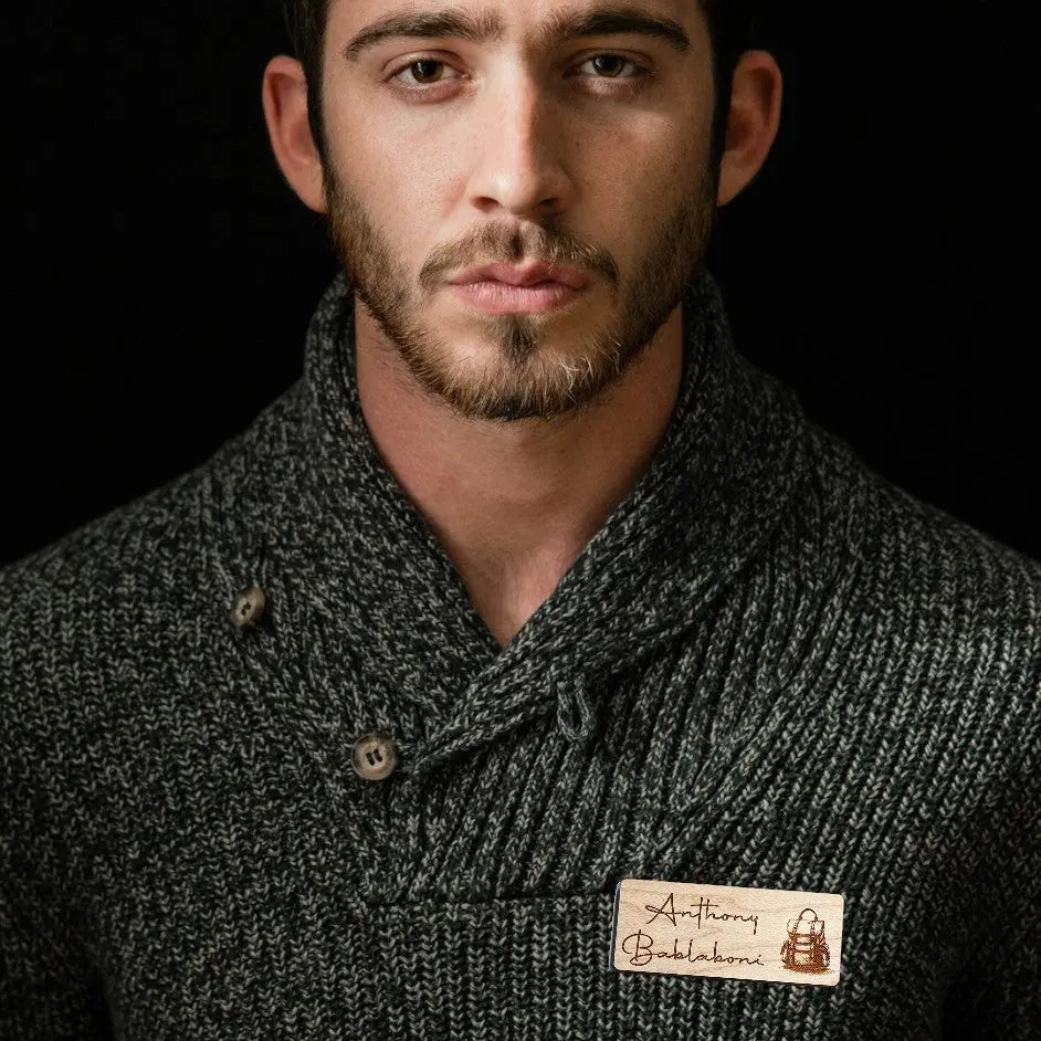 Wooden Name Badge Memories Made Custom