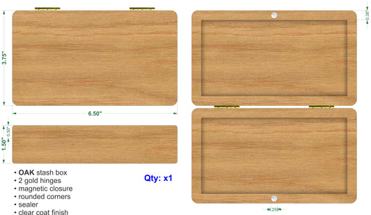 The Maple Buds Custom Hardwood Stash Box