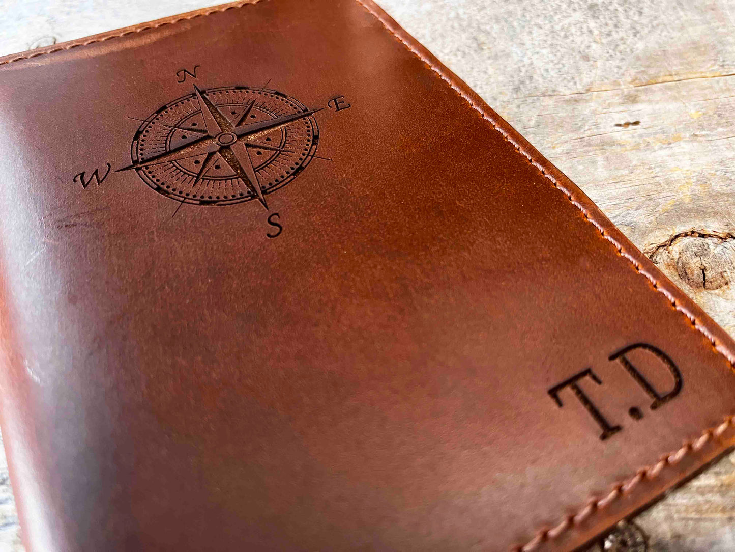 Passport Cover Premium Leather Engraved