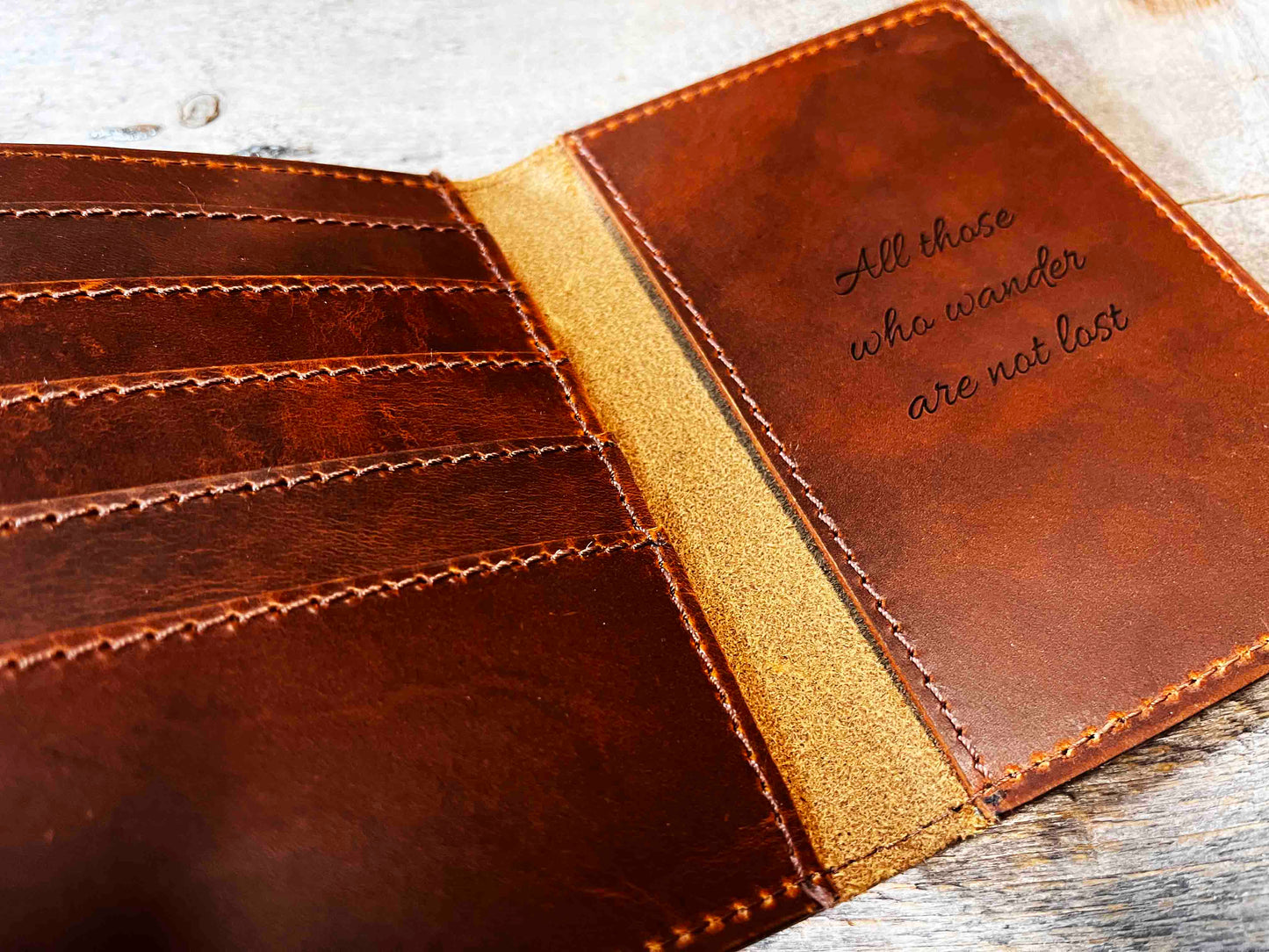 Passport Cover Premium Leather Engraved