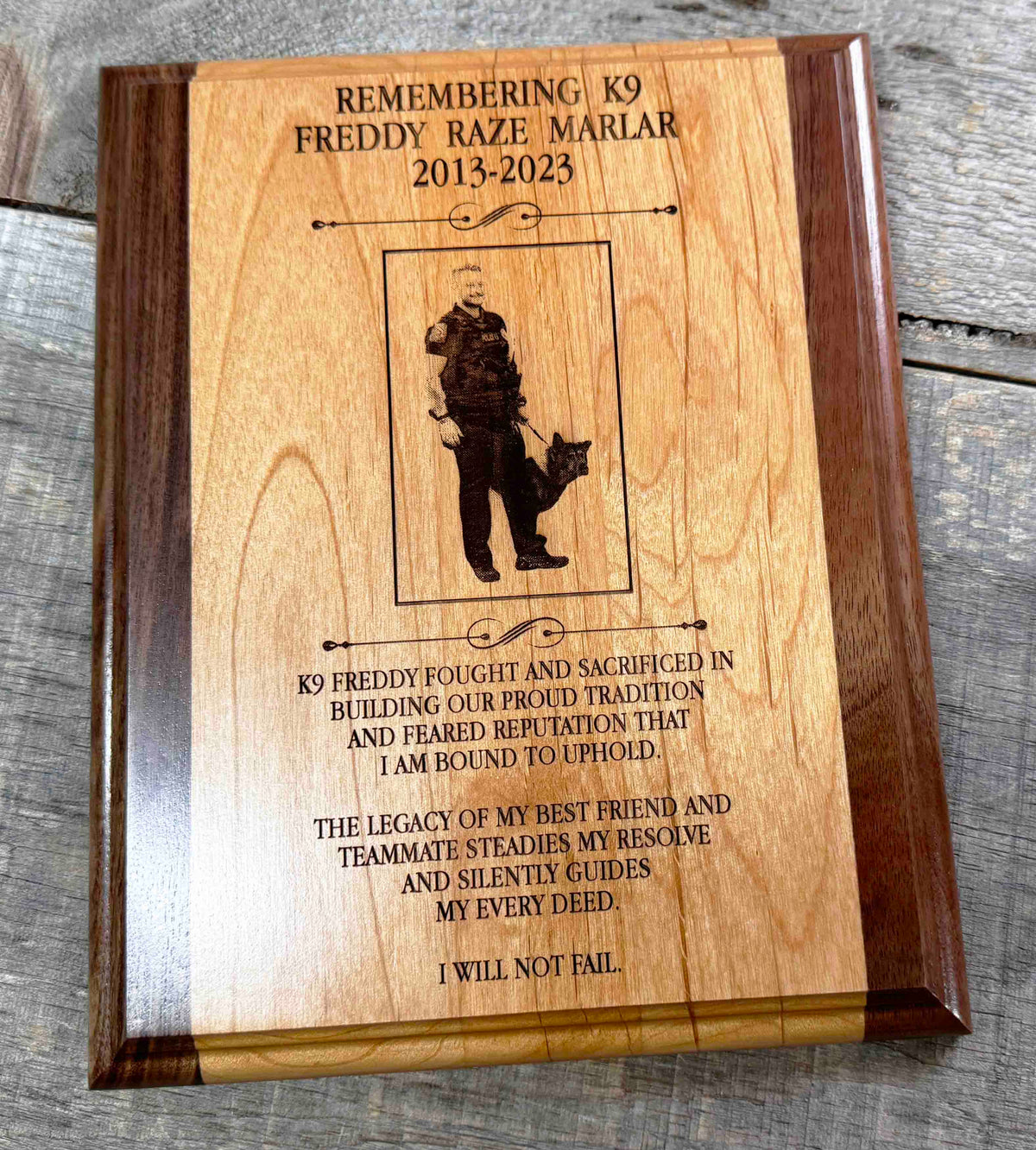 Wooden Plaque - Custom Engraved Memories Made Custom