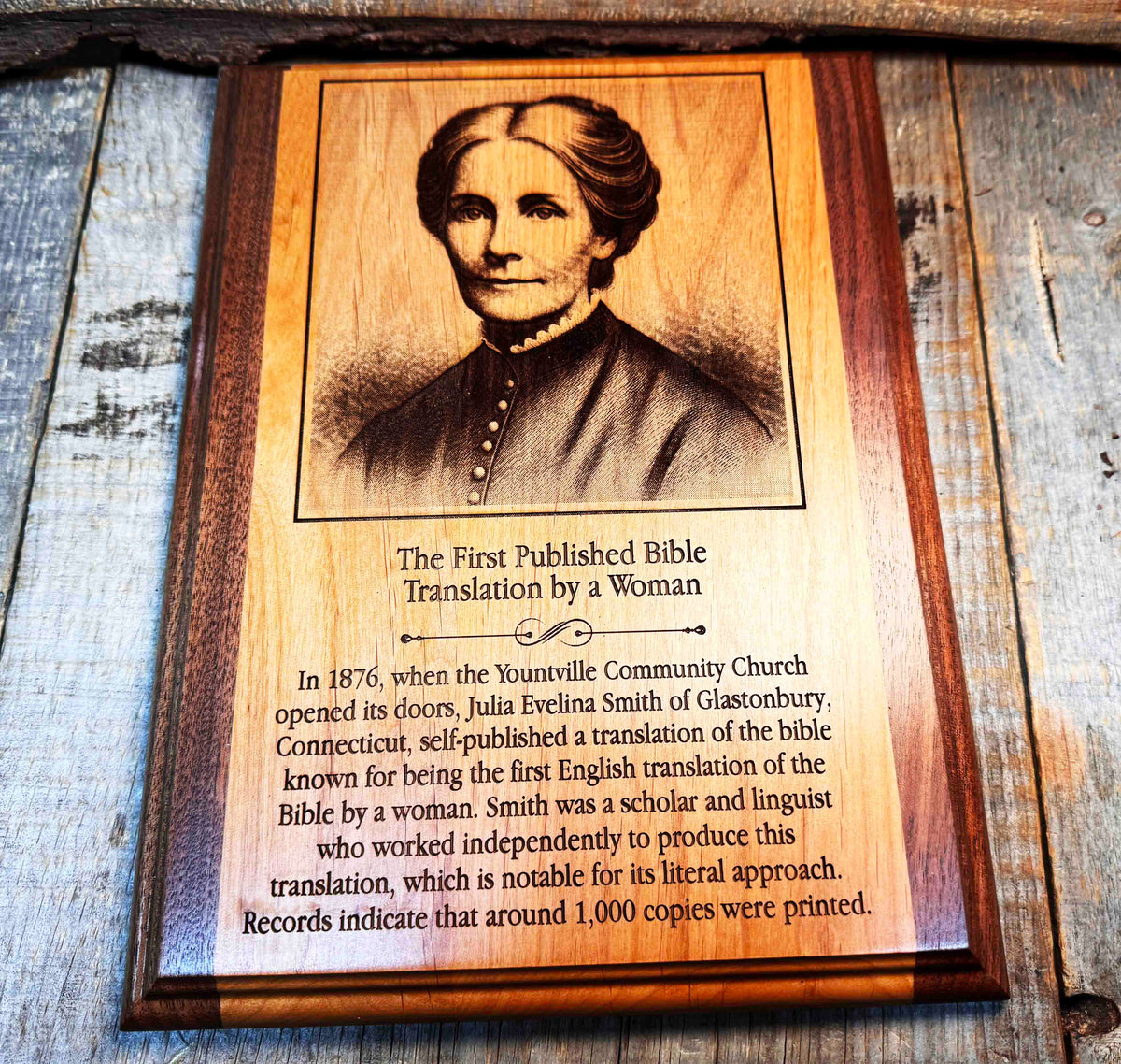 Wooden Plaque - Custom Engraved Memories Made Custom