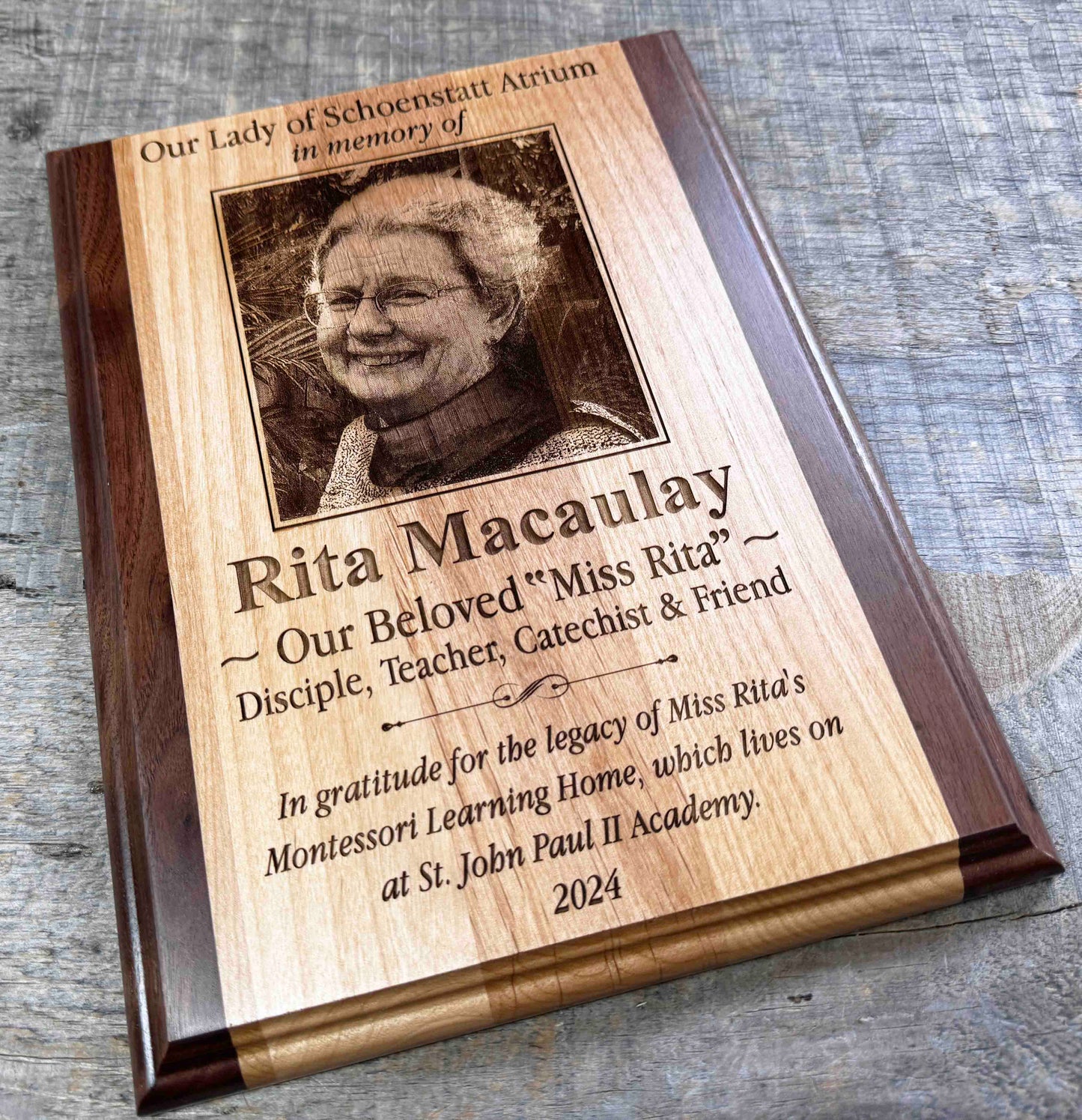 Wooden Plaque - Custom Engraved