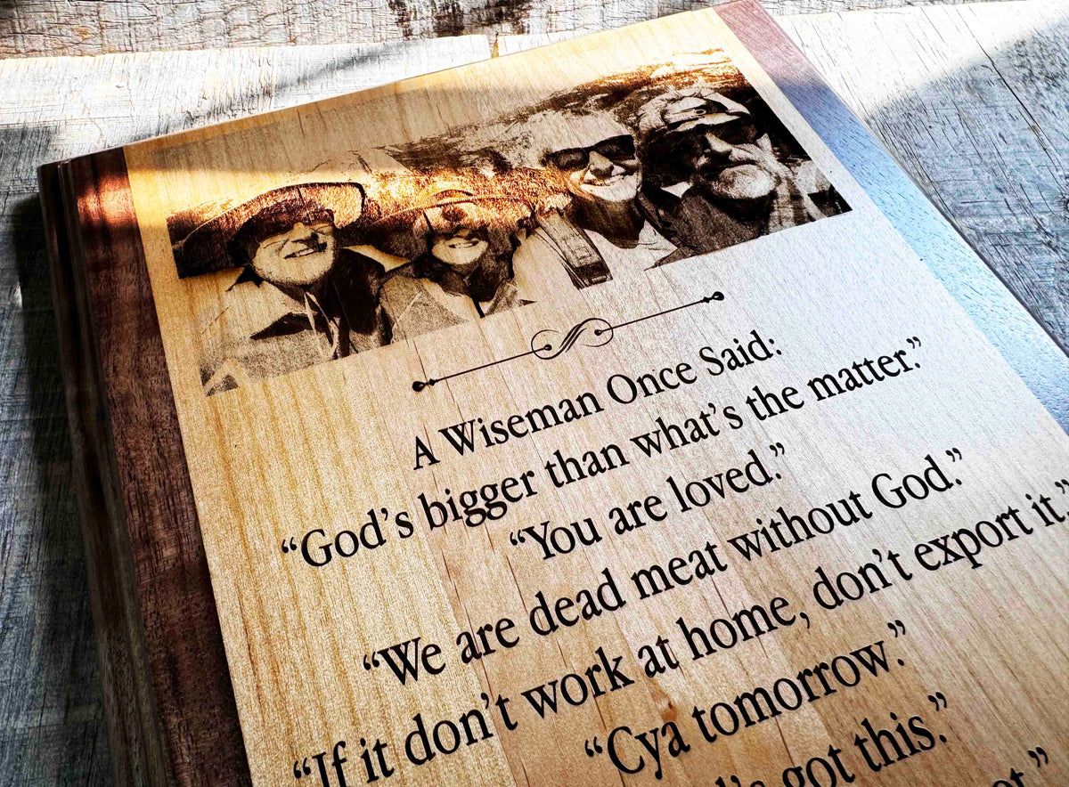 Wooden Plaque - Custom Engraved Memories Made Custom