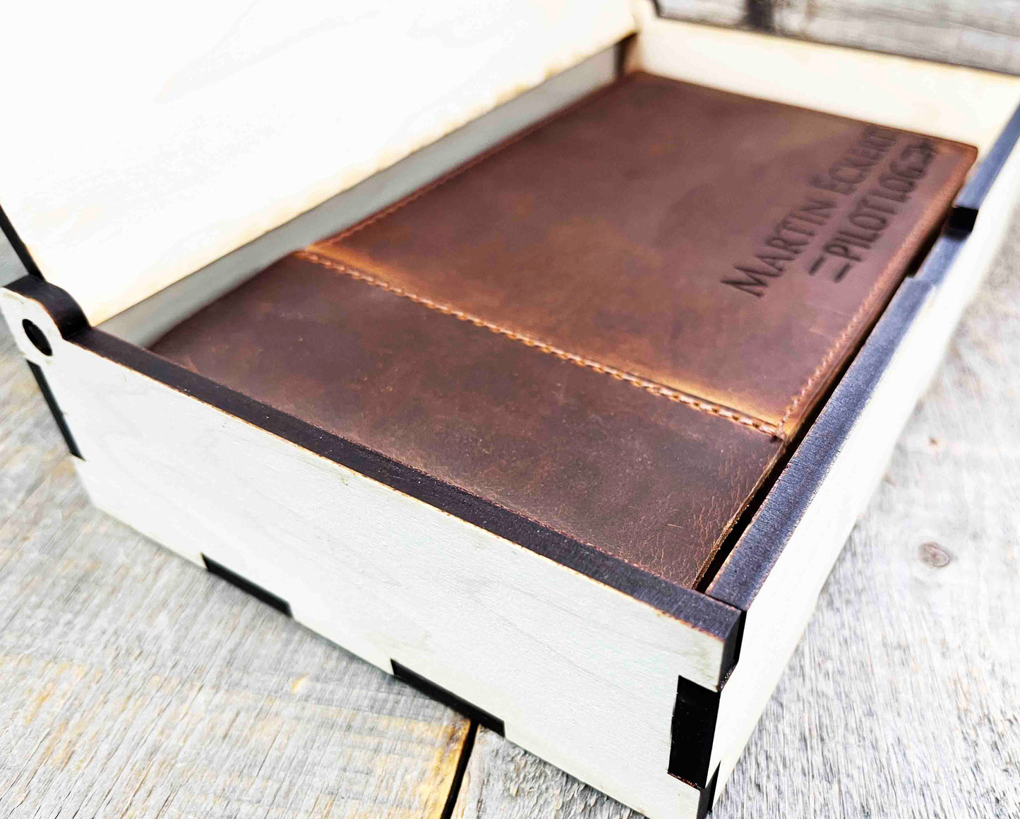Master Pilots Log Premium Leather Engraved Memories Made Custom
