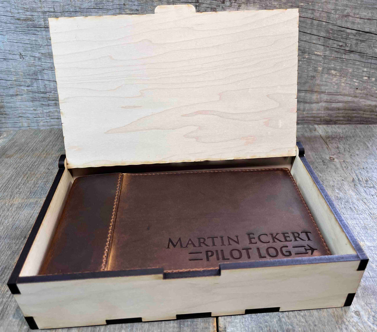 Master Pilots Log Premium Leather Engraved Memories Made Custom