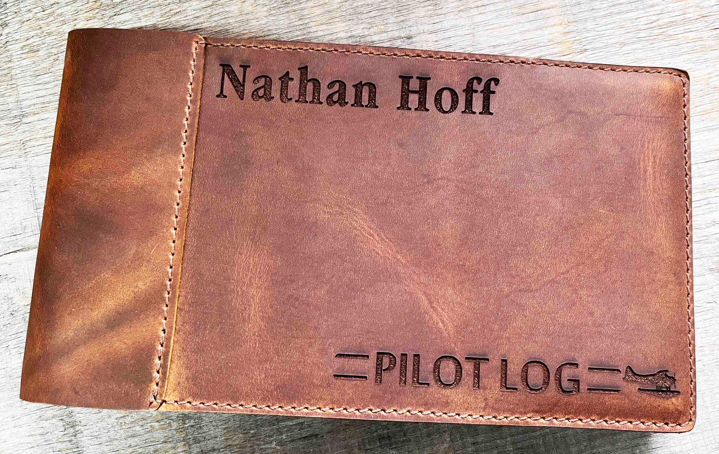 Master Pilots Log Premium Leather Engraved Memories Made Custom